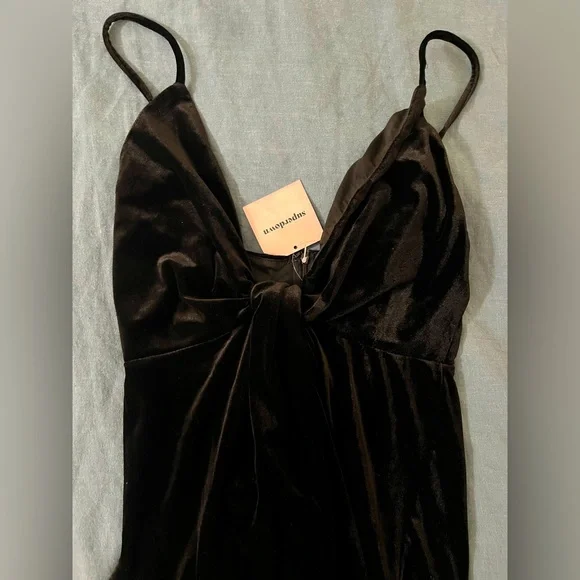 chinese dress ladies Deep V Neck Pleated Satin Long Dress – Aurora Fashion main image 0
